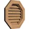 Ekena Millwork Octagonal Gable Vent Functional, Western Red Cedar Gable Vent w/ Brick Mould Face Frame, 32"W x 32"H GVWOC32X3200SFUWR - alternate 2